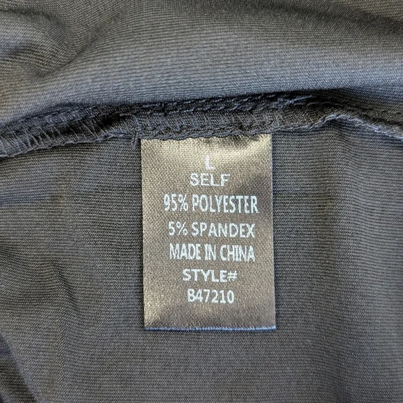 Fashion Nova Denise Sheer Mesh Flower Embroidered Hi-Rise Flare Pants Black sz L - Picture 14 of 17